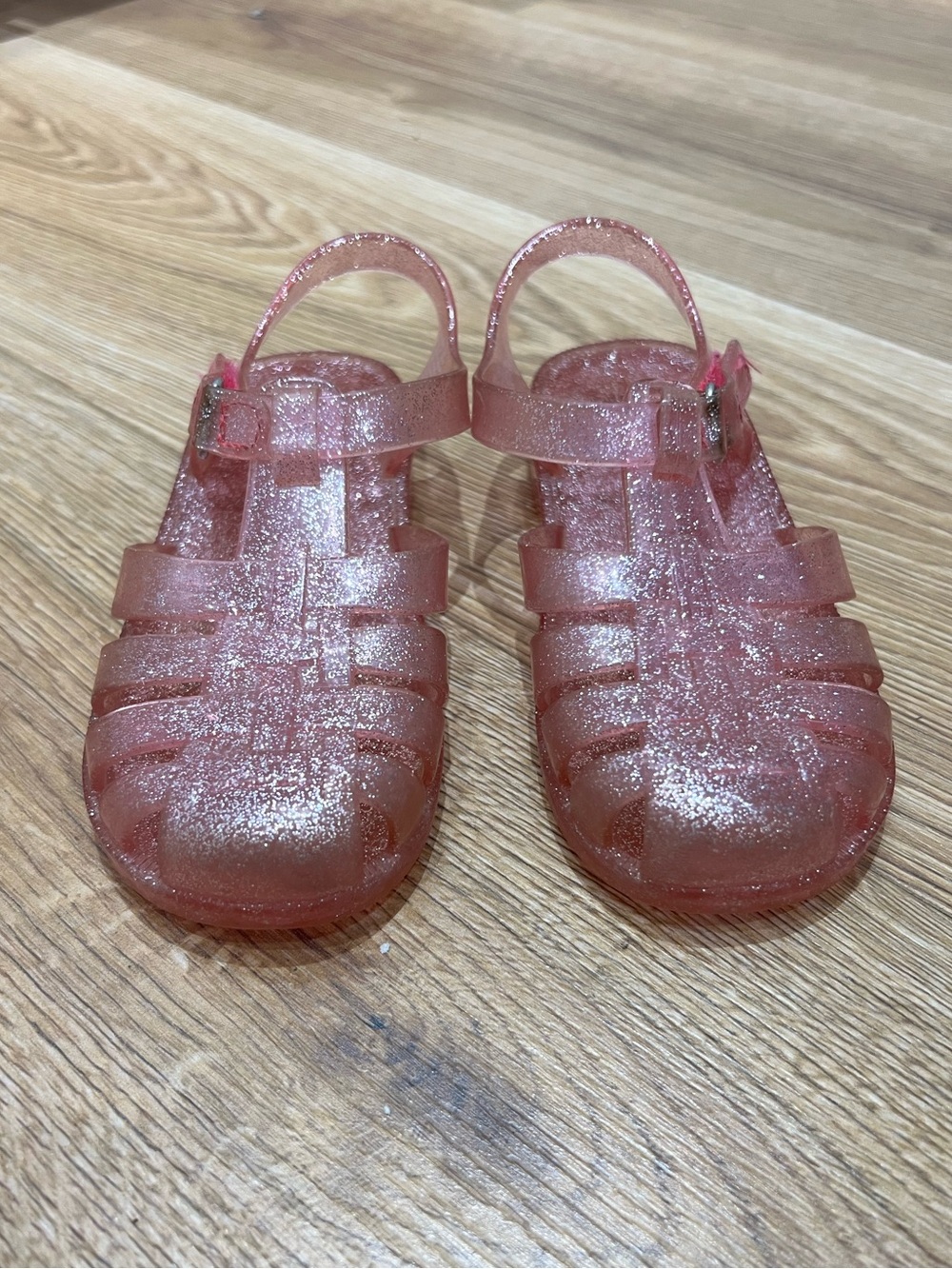 OshKosh B’gosh Glitter Jelly Sandals - Pink Toddler Girls Size 10 Pre Owned